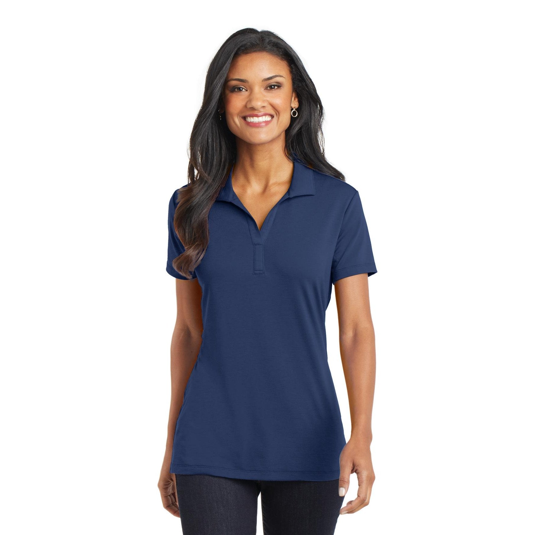 Port Authority-Port Authority® Women's Cotton Touch™ Performance Polo. L568-MedTech-3
